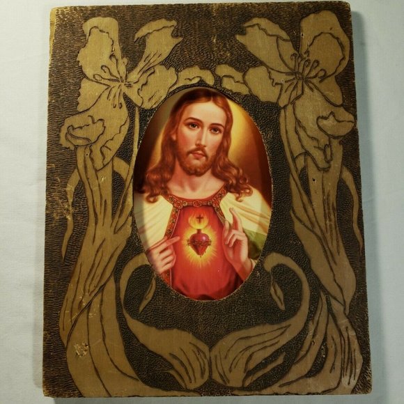 FRAMED JESUS CHRIST PHOTO LC214